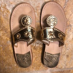 Jack Rogers gold sandals size 7.5